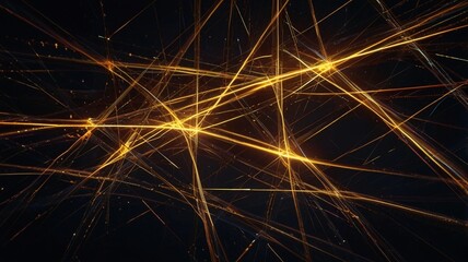 Fototapeta premium Abstract gold wave on black background. illustration for your design