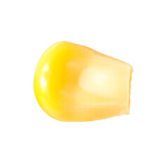 Fototapeta premium One fresh corn kernel isolated on white