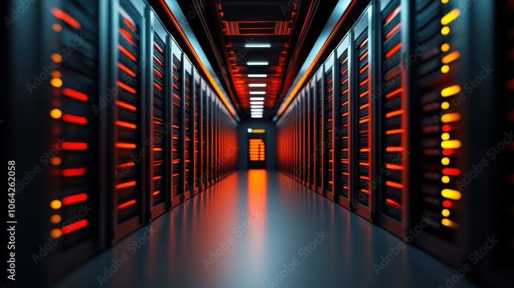 Poster digital data management environment in server room