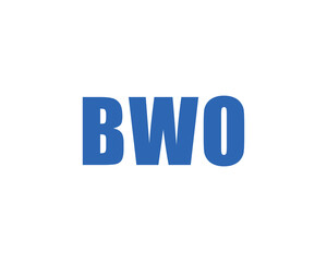 BWO logo design vector template. BWO