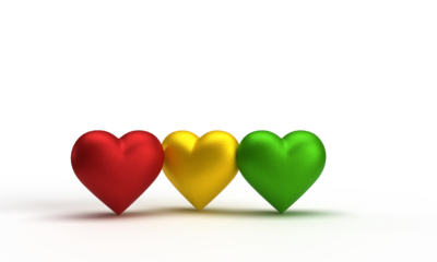 Heart love shape red pink yellow green color object symbol sign decoration black history month january february month human right politic government diversity pride diversity education heritage event 