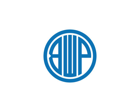 BWP logo design vector template. BWP