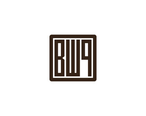 BWQ logo design vector template. BWQ