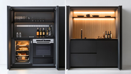 Obraz premium Minimalist and unique interior design in the house