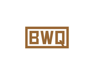 BWQ logo design vector template. BWQ