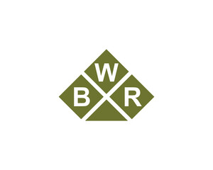 BWR logo design vector template. BWR