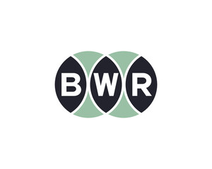 BWR logo design vector template. BWR