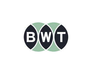 BWT Logo design vector template. BWT