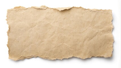 torn paper on white background