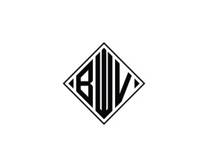 BWV logo design vector template. BWV