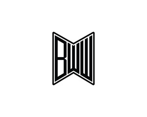 BWW Logo design vector template. BWW