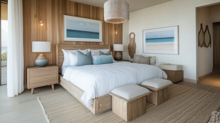 Modern Coastal Bedroom Interior Design
