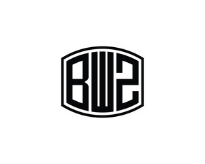 BWZ logo design vector template. BWZ
