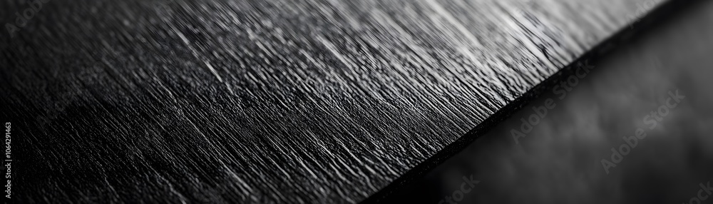 Poster close-up of a black textured surface with diagonal lines