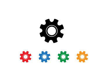 Gear icon vector logo design template