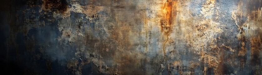 Fototapeta premium Rusted Metal Texture with Patches of Oxidized Surface