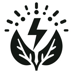Fototapeta premium Sign of Energy efficiency pictogram, sustainability, energy crisis, eco-friendly