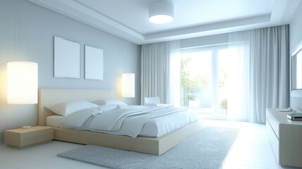 Modern Bedroom Design with Natural Light