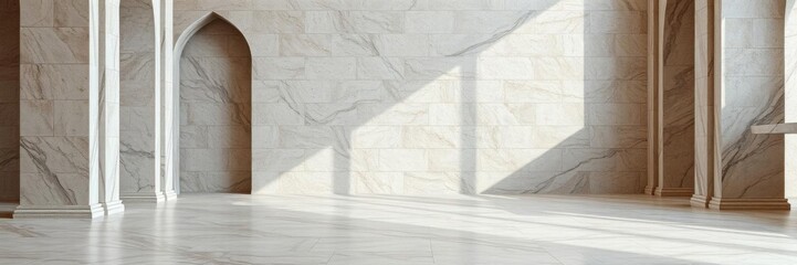 Polished terrazzo floor and marble stone wall with beautiful old texture, background for design projects, interior design, beautiful, marble