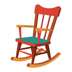 rocking chair on white background