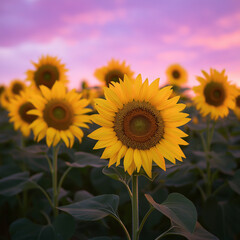 Obraz premium Passion in Nature – Sunflowers in Bloom