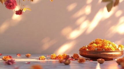 banner background for national Govardhan puja day blank mockup template for advertisement purpose