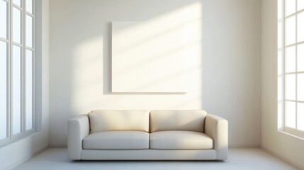 Modern Living Room with Bright Natural Light