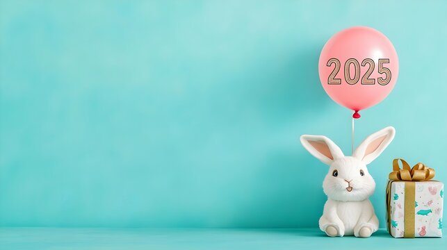 Happy Easter Bunny 2025 Balloon