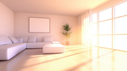 Bright and Airy Modern Living Room Interior Design