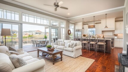 Bright and Spacious Modern Living Room Design