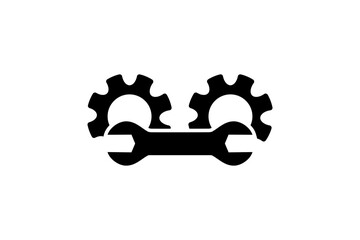 Gear icon vector logo design template 