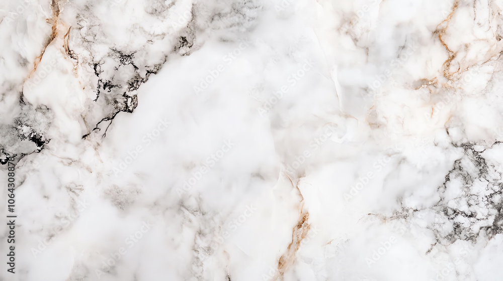 Poster A close-up view of a beautiful marble surface with intricate natural patterns and colors, perfect for design backgrounds.