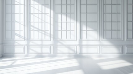 Obraz premium Bright and Minimalist Room with Natural Light