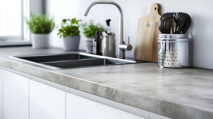 Modern Kitchen with Minimalist Design and Clean Lines