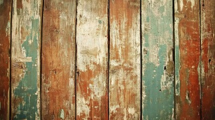 Naklejka premium Vintage Wooden Plank Background with Distressed Finish