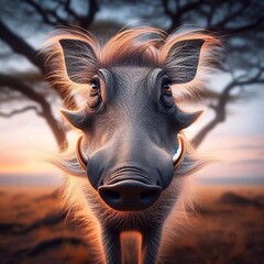Warzenschwein Portrait