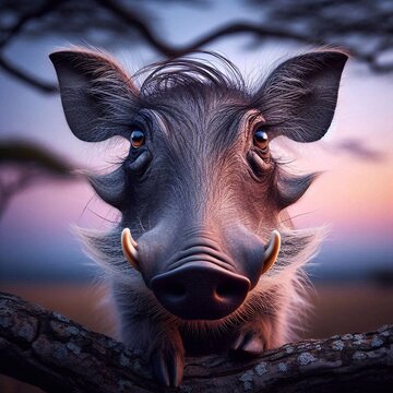 Warzenschwein Portrait