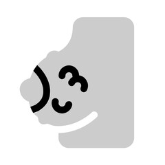 breast cancer symptoms icon with bulk style, perfect for user interface projects