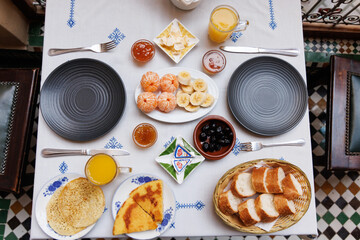 Breakfast in Fez, Morocco. 
