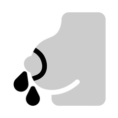 dripping breasts icon with bulk style, perfect for user interface projects