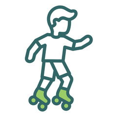 Rollerblading Icon