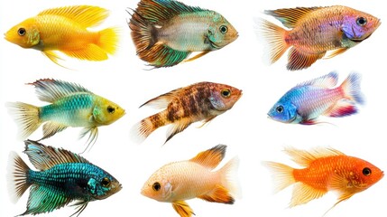 Colorful Freshwater Fish Collection for Aquarists