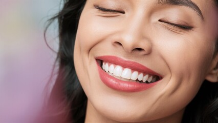 Fototapeta premium close up lips of young woman