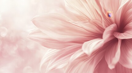 Fototapeta premium Exquisite pink flower in soft focus, a macro closeup capturing nature's delicate beauty and vibrant colors of blooming blossom