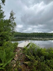 boat on the lake