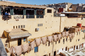 Chouara Tannery in Fes Morocco