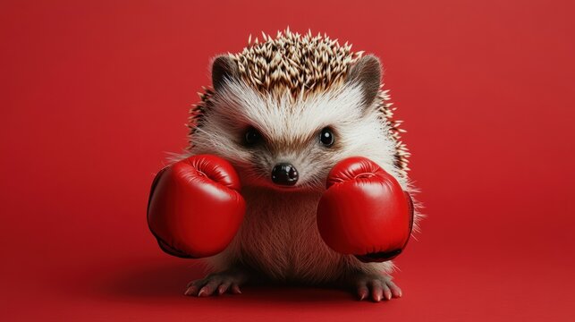 Hedgehog Boxer: A Tiny Fighter Ready To Rumble