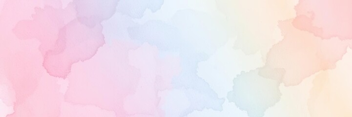 Obraz premium Abstract watercolor paint gradient with soft pastel colors blending together smoothly for copy space, design, colors
