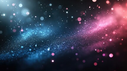 Vibrant Abstract Background with Glowing Bokeh Effects