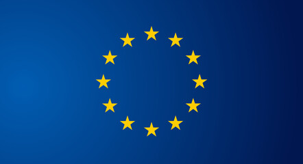 stars on deep dark blue as the background design style of the European Union, EU Europe